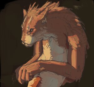 Rating: Safe Score: 0 Tags: abstract_background anthro brown_body brown_fur e621 felid fur lengry male mammal nude simple_background sketch solo User: bunchy7s