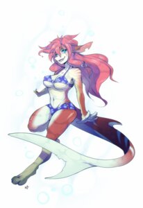 Rating: Safe Score: 0 Tags: 2014 anthro aquatic bikini blue_eyes breasts bubble claws cleavage clothed clothing e621 ellie_pierce feet female fish hair hi_res hindpaw long_hair looking_at_viewer non-mammal_breasts open_mouth paws peritian pink_hair red_body red_skin scar shark simple_background skimpy smile solo stripes swimwear teeth two-piece_swimsuit under_boob white_background white_body white_skin User: bunchy7s