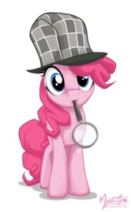 Rating: Safe Score: 0 Tags: big_eyes blue_eyes cel_shading clothing deerstalker_hat digital_media_(artwork) e621 earth_pony equid equine female feral friendship_is_magic front_view fur hair hasbro hat headgear headwear holding_object horse looking_at_viewer magnifying_glass mammal mostly_nude mouth_hold my_little_pony mysticalpha pink_body pink_fur pink_hair pinkie_pie_(mlp) pony quadruped shaded simple_background solo tail toony white_background User: bunchy7s