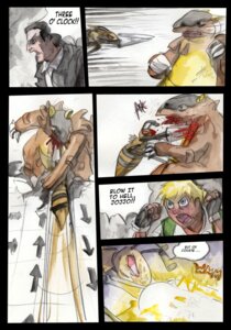 Rating: Questionable Score: 0 Tags: angry arthropod blood bodily_fluids claws comic dialogue e621 english_text female feral generation_1_pokemon giovanni's_kangaskhan giovanni_(pokemon) horn human insect kangaskhan male mammal moving_floors_of_death nintendo open_mouth pokemon pokemon_(species) qlock red_eyes stab team_rocket text User: bunchy7s