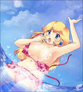 Rating: Questionable Score: 0 Tags: armpits arms_up blonde_hair breasts color crown dutch_angle ear_piercing female female_only front_view hair long_hair mario_(series) nintendo nipples nzkimi outdoors piercing princess_peach rule34 sky solo straight_hair tagme water User: bunchy7s