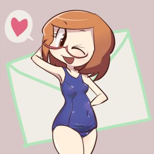 Rating: Questionable Score: 0 Tags: 1:1 brown_eyes brown_hair clothing e621 eyewear female glasses grandfathered_content hair heart_symbol hi_res human human_only knattoh looking_at_viewer mammal nikki_(swapnote) nintendo not_furry one-piece_swimsuit one_eye_closed school_swimsuit short_hair smile solo swapnote_(copyright) swimwear wink User: bunchy7s