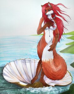 Rating: Questionable Score: 0 Tags: anthro birth_of_venus blue_eyes breasts canid canine cloud colored_pencil_(artwork) dipstick_tail e621 ear_piercing female fox hair inspired_by_formal_art mammal markings mixed_media navel nipples nude outside painting_(artwork) pen_(artwork) piercing red_fox red_hair sandro_botticelli seashell seaside shell sky solo tail tail_markings traditional_media_(artwork) traditional_painting_(artwork) traditional_watercolor_(artwork) true_fox vani-fox vani-fox_(character) water watercolor_(artwork) User: bunchy7s