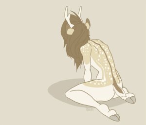 Rating: Questionable Score: 0 Tags: anthro antlers breasts brown_hair butt cloven_hooves deer e621 female hair hooves horn mammal nude solo spots tenaciousbee User: bunchy7s