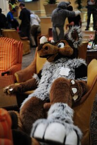 Rating: Safe Score: 0 Tags: 2010 anthro biped chorca_(artist) clothing convention costume e621 female fursuit grandfathered_content hooves horn low_res mammal notch photography_(artwork) real rhinoceros sitting solo User: bunchy7s