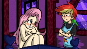 Rating: Questionable Score: 0 Tags: 16:9 2d_animation alternate_species animated animated_gif areola bed bedding big_breasts blanket blue_eyes blush breasts clothing duo e621 embarrassed female fluttershy_(mlp) frame_by_frame friendship_is_magic furniture giyganmage grabbing_sheets hair hasbro human humanized inside mammal multicolored_hair my_little_pony night nipples not_furry nude pink_hair rainbow_dash_(mlp) rainbow_hair red_eyes shirt shocked short_playtime star topwear widescreen User: bunchy7s