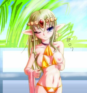 Rating: Explicit Score: 0 Tags: baka_(burst) bikini blonde_hair breasts earrings female jewelry long_hair nintendo nipples ocarina_of_time oracle_of_ages oracle_of_seasons pixiv_manga_sample pointy_ears princess_zelda rule34 swimsuit the_legend_of_zelda translation_request triforce triforce_bikini wink zelda_(ocarina_of_time) User: bunchy7s