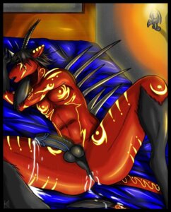 Rating: Explicit Score: 0 Tags: after_sex anthro anus balls bed bioluminescence black_anus black_balls black_glans black_penis black_perineum bodily_fluids conditional_dnp cum cum_from_ass cum_in_ass cum_inside cum_on_sheets demon digital_media_(artwork) e621 ear_piercing erection facial_markings furniture genital_fluids genitals glans glowing glowing_markings head_markings headboard horn humanoid_genitalia humanoid_penis humanoid_pointy_ears inside kadath kadath_(character) male markings nude nude_anthro nude_male on_bed penis perineum piercing pointy_ears scalie solo source_request spines tail User: bunchy7s