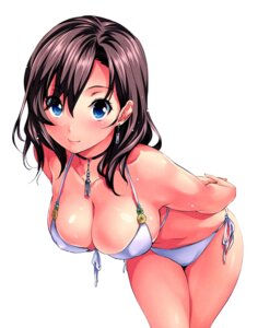 Rating: Questionable Score: 0 Tags: 1girls bent_over bikini blue_eyes breasts brown_hair choker cleavage earrings female front-tie_top highres hikapan ichijou_manami jewelry leaning_forward menkui! pointy_chin rule34 side-tie_bikini solo source_request swimsuit white_background User: bunchy7s