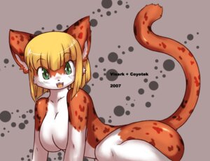 Rating: Safe Score: 0 Tags: 2007 anthro belly big_breasts blonde_hair blush breasts cheetah coyotek e621 featureless_breasts felid feline female hair looking_at_viewer mammal nude open_mouth orange_body raised_tail solo spots tail visark white_belly User: bunchy7s
