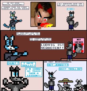 Rating: Questionable Score: 0 Tags: ageplay anthro clean_diaper clothed clothing comic dialogue diaper digital_media_(artwork) e621 english_text group hate infantilism kyle_bridgett male pixel_(artwork) real roleplay tail text ultimate_babyfur_webcomic unknown_artist wearing_diaper what User: bunchy7s