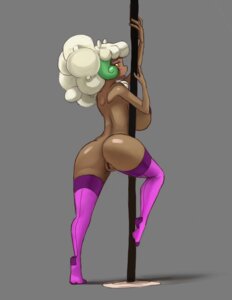 Rating: Explicit Score: 0 Tags: big_breasts big_nipples blush breasts brown_body brown_skin butt clothing e621 eyelashes female footwear generation_5_pokemon genitals glistening grey_background hair humanoid legwear looking_at_viewer looking_back mewpan nintendo nipples nude open_mouth pokemon pokemon_(species) pokemorph pole presenting presenting_hindquarters presenting_vulva purple_body purple_skin raised_arm raised_leg shadow short_hair simple_background socks solo vulva whimsicott white_hair yellow_eyes User: bunchy7s