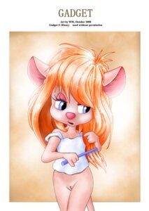 Rating: Explicit Score: 0 Tags: 2000 anthro bottomless character_name chip_'n_dale_rescue_rangers disney female female_only furry furry_only gadget_hackwrench mammal mouse pussy rodent rule34 signature solo tank_top text wm User: bunchy7s