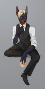Rating: Safe Score: 0 Tags: 2014 accessory alain_(riptideshark) alcohol anthro avoid_posting beverage biped black_body black_fur black_nose blonde_hair blue_eyes bottomwear brown_body brown_fur canid canine canis classy claws clothed clothing countershading dobermann domestic_dog e621 food footwear fully_clothed fur hair hi_res male mammal necktie pants pinscher pose shirt shoes sitting solo suit topwear uzai vest User: bunchy7s