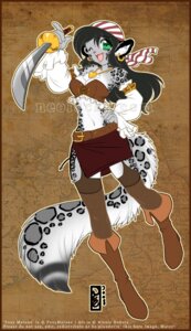 Rating: Questionable Score: 0 Tags: anthro breasts clothed clothing cosplay digital_media_(artwork) e621 english_text felid female green_eyes hi_res legwear leopard leopard_spots luckypan mammal melee_weapon midriff one_eye_closed pantherine pirate snow_leopard solo spots sword tail text weapon wink User: bunchy7s Rating: Questionable Score: 0 Tags: anthro breasts clothed clothing cosplay digital_media_(artwork) e621 english_text felid female green_eyes hi_res legwear leopard leopard_spots luckypan mammal melee_weapon midriff one_eye_closed pantherine pirate snow_leopard solo spots sword tail text weapon wink User: bunchy7s