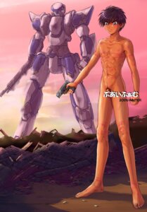 Rating: Explicit Score: 0 Tags: abs barefoot bruise bruises casual chest circumcised dark_skin exhibition exhibitionism firearm flaccid full_metal_panic gun handgun highres human injury male male_only mecha nipples nude pecs penis pistol rope_burn ruins rule34 sagara_sousuke skinny skinny_male solo standing takenokoya weapon User: bunchy7s