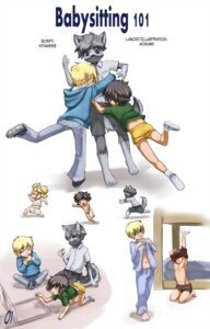 Rating: Questionable Score: 0 Tags: 2012 akita alan_silkthread anthro aogami archived_source babysitter blonde_hair bottomwear butt canid canine canis casual_nudity chibi child clothed clothing comic cover_art derek_(kitaness) domestic_dog e621 eating eyewear food footwear glasses group hair hi_res hug human male mammal navel nude nude_human nude_male open_clothing open_shirt open_topwear pants pizza raised_clothing raised_shirt raised_topwear running shirt shoes simple_background spitz tail text topless topless_human topless_male topwear underwear white_background young young_anthro young_human User: bunchy7s