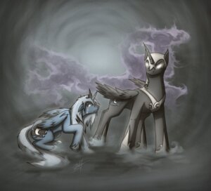 Rating: Safe Score: 0 Tags: black_body black_feathers blue_body blue_feathers bodily_fluids crouching crown cutie_mark detailed_background duo e621 equid equine feathered_wings feathers female feral friendship_is_magic hair hasbro headgear horn long_hair mammal my_little_pony mythological_creature mythological_equine mythology nightmare_moon_(mlp) princess_luna_(mlp) quadruped scared slawomiro source_request tail tears toony winged_unicorn wings User: bunchy7s