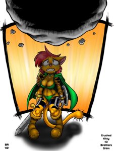 Rating: Questionable Score: 0 Tags: 2002 anthro areola areola_slip armor asteroid barbarian boots breasts cleavage cloak clothed clothing crushed_the_doomed_kitty digital_media_(artwork) domestic_cat e621 english_text felid feline felis female footwear green_clothing green_panties green_underwear holding_melee_weapon holding_object holding_sword holding_weapon imminent_danger mammal max_blackrabbit melee_weapon nipple_outline panties shoes solo sword tail text uhoh unconvincing_armor underwear warrior weapon User: bunchy7s