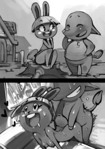 Rating: Explicit Score: 0 Tags: 2014 :d animal_crossing anthro barefoot bittenhard blush blush_stickers bodily_fluids bonbon_(animal_crossing) bottomless bowl_cut breasts buckteeth butt clothed clothing dizzy_(animal_crossing) doggystyle drooling duo e621 elephant elephant_toe_hands elephantid eyelashes eyes_closed feet female female_penetrated from_behind_position fur greyscale hair happy happy_sex heart_eyes heart_symbol interspecies lagomorph leporid long_ears long_eyelashes long_nose male male/female male_penetrating male_penetrating_female mammal monochrome motion_lines nintendo nipples nude number obscured_eyes open_mouth open_smile outside overweight overweight_anthro overweight_male partially_clothed penetration proboscidean proboscis_(anatomy) rabbit raised_arm saliva sex shirt short_hair sitting smile teeth tongue topwear trunk_(anatomy) weight_difference User: bunchy7s