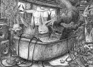 Rating: Safe Score: 0 Tags: ambiguous_gender anthro bathtub black_and_white cross-hatching digital_drawing_(artwork) digital_media_(artwork) e621 group hatching_(art) inside lagomorph leporid line_art mammal monochrome oratnir rabbit rubber_duck shaded simple_background white_background User: bunchy7s