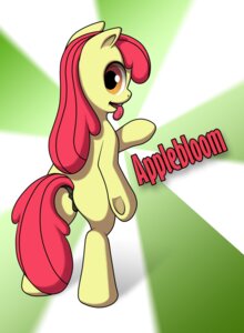 Rating: Explicit Score: 0 Tags: absurd_res amber_eyes anthro anus apple_bloom_(mlp) butt crystal-oscillator e621 earth_pony english_text equid equine female friendship_is_magic genitals hair hasbro hi_res horse mammal my_little_pony pony red_hair solo standing tail text tongue tongue_out vulva young young_anthro young_female User: bunchy7s