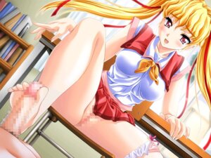 Rating: Explicit Score: 0 Tags: blush censored feet female footjob male penis pussy rule34 smile User: bunchy7s