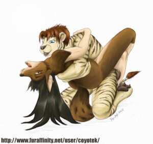Rating: Explicit Score: 0 Tags: 2008 anthro anthro_on_anthro black_hair black_nose blue_eyes brown_eyes canid canine canis claws coyote coyotek duo e621 feet felid female hair long_hair male male/female mammal nude open_mouth pawpads paws sex short_hair smile spots stripes tail text toes url User: bunchy7s