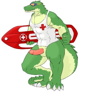 Rating: Explicit Score: 0 Tags: abs anthro athletic balls biceps big_muscles big_penis biped blush bottomless claws clothed clothing countershading crocodile crocodilian e621 erection eyewear fangs genitals goggles green_body green_skin grin humanoid_genitalia humanoid_penis league_of_legends lifeguard male muscular muscular_anthro muscular_male non-mammal_balls pecs penis pool_party_renekton pose presenting renekton reptile rescue_buoy riot_games scales scalie shirt smile solo standing tank_top teeth tencent toe_claws topwear wmruckwr User: bunchy7s