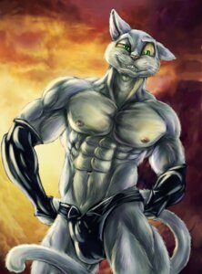 Rating: Questionable Score: 0 Tags: abs abstract_background anthro athletic biceps big_eyes big_muscles biped bleakcat bleakcat_(character) bulge clothed clothing domestic_cat e621 eyebrows fangs felid feline felis fingerless_gloves fur gloves green_eyes grey_body grey_fur grin handwear looking_at_viewer male mammal muscular muscular_anthro muscular_male naughty_face navel nipples pecs pink_nose raised_eyebrow simple_background smile solo standing teeth topless undressing whiskers white_body white_fur User: bunchy7s