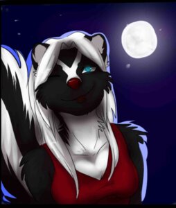 Rating: Safe Score: 0 Tags: anthro blaze_(marking) blue_eyes bust_portrait clothing countershade_torso countershading digital_media_(artwork) e621 facial_markings female hair head_markings herm_(lore) lips mammal markings mephitid moon nekoskunk_(artist) night one_eye_closed outside portrait red_clothing red_lips red_nose red_topwear shadow shirt skunk sky smile smirk solo striped_markings striped_tail stripes tail tail_markings tank_top topwear twillight_(twillightskunk) white_body white_countershading white_hair wink User: bunchy7s Rating: Safe Score: 0 Tags: anthro blaze_(marking) blue_eyes bust_portrait clothing countershade_torso countershading digital_media_(artwork) e621 facial_markings female hair head_markings herm_(lore) lips mammal markings mephitid moon nekoskunk_(artist) night one_eye_closed outside portrait red_clothing red_lips red_nose red_topwear shadow shirt skunk sky smile smirk solo striped_markings striped_tail stripes tail tail_markings tank_top topwear twillight_(twillightskunk) white_body white_countershading white_hair wink User: bunchy7s