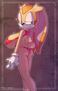 Rating: Questionable Score: 0 Tags: anthro big_breasts bikini biped breasts butt clothed clothing cream_the_rabbit e621 female gloves half-closed_eyes handwear huge_breasts lagomorph leporid looking_back mammal narrowed_eyes nitro pose rabbit sega skimpy solo sonic_the_hedgehog_(series) standing swimwear two-piece_swimsuit User: bunchy7s Rating: Questionable Score: 0 Tags: anthro big_breasts bikini biped breasts butt clothed clothing cream_the_rabbit e621 female gloves half-closed_eyes handwear huge_breasts lagomorph leporid looking_back mammal narrowed_eyes nitro pose rabbit sega skimpy solo sonic_the_hedgehog_(series) standing swimwear two-piece_swimsuit User: bunchy7s