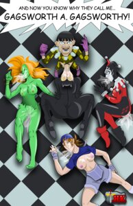 Rating: Explicit Score: 0 Tags: 1boy 2d 4girls artist_logo ass batman_(series) big_breasts blowjob breasts catwoman closed_eyes color creampie cum cum_on_body cum_on_breasts cum_on_face dc dc_comics dialogue english_text fainted fellatio female gagsworth_a_gagsworthy gotham_city_sirens green-skinned_female green_skin harley_quinn harley_quinn_(classic) jenna_duffy male maledom multiple_females multiple_girls nipples oral oral_sex poison_ivy pubic_hair pussy rule34 sideboob speech_bubble straight text the_carpenter the_high_king villain villainess vulva User: bunchy7s