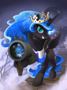 Rating: Safe Score: 0 Tags: 3:4 black_body black_feathers cosplay crossover cutie_mark demoman_(team_fortress_2) digital_media_(artwork) don_ko e621 equid equine evil_grin feathered_wings feathers female feral friendship_is_magic grin hasbro horn looking_at_viewer mammal my_little_pony mythological_creature mythological_equine mythology nightmare_moon_(mlp) parody princess quadruped royalty smile solo sticky_bomb_launcher tail team_fortress_2 valve valve_corporation weapon winged_unicorn wings User: bunchy7s