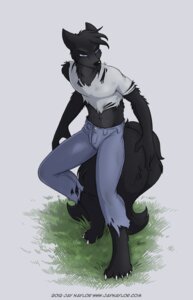 Rating: Safe Score: 0 Tags: 2012 5_toes 9:14 anthro artist_name athletic athletic_anthro athletic_male barefoot big_tail biped black_body black_fur black_nose blue_bottomwear blue_clothing blue_eyes blue_jeans blue_pants bottomwear canid canine canis claws clothed clothed_anthro clothed_male clothing conditional_dnp dated denim denim_bottomwear denim_clothing digital_media_(artwork) domestic_dog e621 feet fingers fluffy fluffy_tail front_view full-length_portrait fully_clothed fully_clothed_anthro fully_clothed_male fur grass head_tuft jay_naylor jeans male male_anthro mammal midriff monotone_body monotone_fur multi_tail narrowed_eyes navel on_grass on_ground outside pants plant portrait pose shirt simple_background solo standing tail text toe_claws toes topwear torn_bottomwear torn_clothing torn_jeans torn_pants torn_shirt torn_topwear tuft url white_claws white_clothing white_shirt white_topwear User: bunchy7s