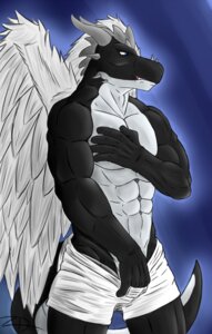 Rating: Questionable Score: 0 Tags: abs anthro athletic biceps big_muscles biped black_body black_skin blue_background blue_eyes bottomwear bottomwear_down clothed clothing clothing_pull dragon e621 european_mythology fangs feathered_dragon feathered_scalie feathered_wings feathers front_view grey_body grey_hair grey_skin hair horn male muscular muscular_anthro muscular_male mythological_creature mythological_scalie mythology pants pants_down partially_clothed pec_grab pecs pose rega reptile scales scalie shorts simple_background solo standing tail teeth topless underwear underwear_pull undressing western_dragon white_body white_hair white_skin wings xxzerkkandragonxx User: bunchy7s