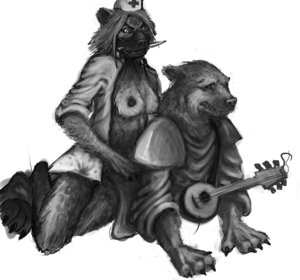 Rating: Explicit Score: 0 Tags: anal anal_penetration anthro anthro_on_anthro breasts clothing dominant dominant_female duo e621 fangs female female_penetrated gnoll gnollbard hi_res hyena knife lute male male/female male_penetrating male_penetrating_female mammal monochrome musical_instrument nipples nurse nurse_verity penetration plucked_string_instrument rape_face sex simple_background spotted_hyena string_instrument submissive submissive_male teeth uniform unknown_artist white_background User: bunchy7s