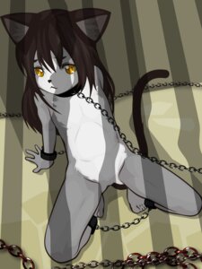 Rating: Explicit Score: 0 Tags: 3:4 amber_eyes anthro bdsm biped bondage bound chain collar cuff_(restraint) domestic_cat e621 felid feline felis female genitals j7w kemono looking_at_viewer mammal nude on_ground restraints shackles sitting solo submissive submissive_female tail vulva young young_anthro young_female User: bunchy7s