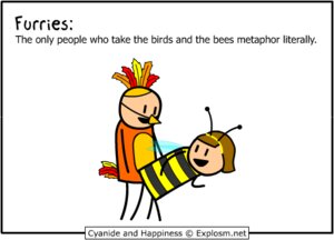 Rating: Explicit Score: 0 Tags: arthropod avian beak bee bird clothing cosplay costume cyanide_and_happiness duo e621 english_text female grandfathered_content humor hymenopteran insect joke low_res male male/female matt_melvin pun rob_denbleyker sex simple_background text the_truth url what white_background User: bunchy7s