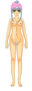 Rating: Explicit Score: 0 Tags: breasts female large_breasts martian_successor_nadesico nude open_mouth pubic_hair rule34 ruri_hoshino solo towel towel_on_head white_background yellow_eyes User: bunchy7s