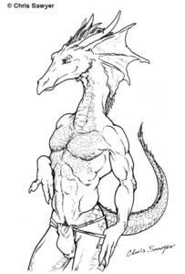 Rating: Questionable Score: 0 Tags: 2006 abs anthro biceps chris_sawyer clothed clothing dragon e621 front_view horn long_neck male monochrome muscular muscular_anthro muscular_male mythological_creature mythological_scalie mythology navel pecs pose scalie smile solo tail topless User: bunchy7s