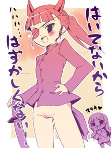 Rating: Explicit Score: 0 Tags: blush bottomless clothing eye_patch female no_panties osa_(osaosa) parody pussy rule34 sakamoto_mio strike_witches sword translation_request world_witches_series User: bunchy7s