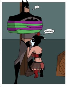 Rating: Explicit Score: 0 Tags: 1boy 1girls ass batman batman:_the_animated_series batman_(bruce_wayne) batman_(series) blowjob bruce_wayne comic dc dc_comics dcau dialogue fellatio female femdom fool_me_once great_scott harley_quinn harley_quinn_(classic) kneeling lingerie male oral rule34 secretly_loves_it see-through_clothing sharpie_(artist) speech_bubble stockings straight the_new_batman_adventures tied_up white_facepaint User: bunchy7s