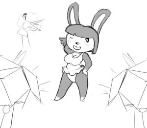 Rating: Questionable Score: 0 Tags: animal_crossing anthro bikini bottomwear breasts buckteeth carmen_(animal_crossing) cleavage clothed clothing e621 female lagomorph leporid mammal monochrome nintendo one-piece_swimsuit one_eye_closed panties pose rabbit roy_mccloud simple_background skirt smile solo swimwear teeth two-piece_swimsuit underwear white_background wink User: bunchy7s