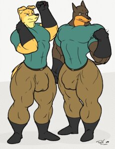 Rating: Questionable Score: 0 Tags: 2010 anthro balls_expansion belt big_bulge big_muscles bird_dog black_boots black_clothing black_footwear black_gloves black_handwear black_nose blitz_(road_rovers) blue_clothing blue_shirt blue_topwear boots bottomwear brown_body brown_fur bulge canid canine canis clothed clothing confusion crush crushed_object dcrest13 dobermann dodoki domestic_dog drakemohkami duo e621 expansion fist flexing flexing_bicep floppy_ears footwear fur genital_expansion gloves golden_retriever growth hand_behind_neck hand_crush hand_on_neck handwear huge_bulge hunter_(road_rovers) hunting_dog hyper looking_down male mammal muscle_growth muscular muscular_anthro muscular_male pants pecs penis_expansion pinscher retriever road_rovers shirt shoes simple_background tan_bottomwear tan_clothing tan_pants toned_belly topwear white_background yellow_body yellow_fur User: bunchy7s