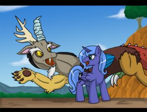 Rating: Safe Score: 0 Tags: chimera claws discord_(mlp) draconequus duo e621 equid equine feathered_wings feathers female feral friendship_is_magic hasbro himanuts horn male mammal my_little_pony mythological_creature mythological_equine mythology outside paws plant princess_luna_(mlp) quadruped size_difference tail tree unicorn winged_unicorn wings wood User: bunchy7s