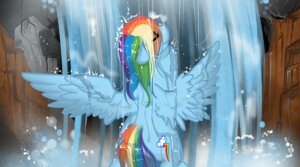 Rating: Questionable Score: 0 Tags: 2013 azugarlic blue_body blue_feathers blue_fur cutie_mark e621 equid equine eyes_closed feathered_wings feathers female friendship_is_magic fur hair hasbro long_hair mammal multicolored_hair multicolored_tail my_little_pony mythological_creature mythological_equine mythology outside pegasus rainbow_dash_(mlp) rainbow_hair rainbow_tail solo tail water waterfall wet wings User: bunchy7s