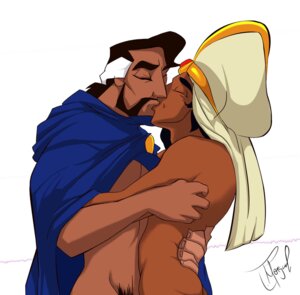Rating: Questionable Score: 0 Tags: 2boys age_difference aladdin aladdin_(character) aladdin_and_the_king_of_thieves cassim dilf disney father_and_son gay incest kissing male male_only middle_eastern_clothing romantic rule34 tatiana_morgul turban yaoi User: bunchy7s