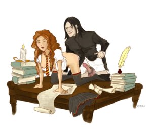 Rating: Explicit Score: 0 Tags: 1girls 2d artist_request black_hair black_jacket blouse books candle desk discarded_clothing doggy_style female grey_legwear grey_overknee_socks grey_skirt grey_socks gryffindor gryffindor_tie harry_potter hermione_granger hogwarts_professor jacket legwear lipstick male parchment presenting presenting_hindquarters quill red_hair rule34 severus_snape shirt short_hair skirt slytherin socks straight striped_tie thighhighs tie white_blouse white_shirt witch_(harry_potter) User: bunchy7s