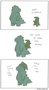Rating: Safe Score: 0 Tags: age_difference ambiguous_gender anthro comic dialogue dinosaur duo e621 english_text father_(lore) hi_res humor liz_climo male parent_(lore) prehistoric_species reptile scalie simple_background son_(lore) text url white_background young young_ambiguous young_anthro User: bunchy7s